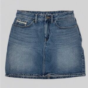 Calvin Klein Women's Classic Blue Mini Skirt